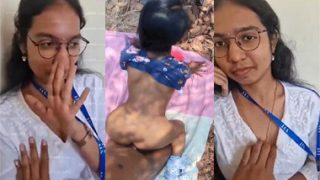 Desi Tamil College GF Showing- Fuck in Outdoor Mms